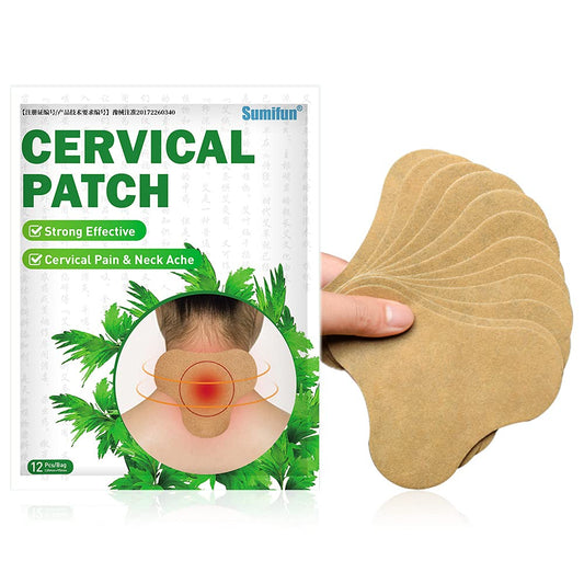 Paquete de 10 parches herbales para aliviar el dolor cervical