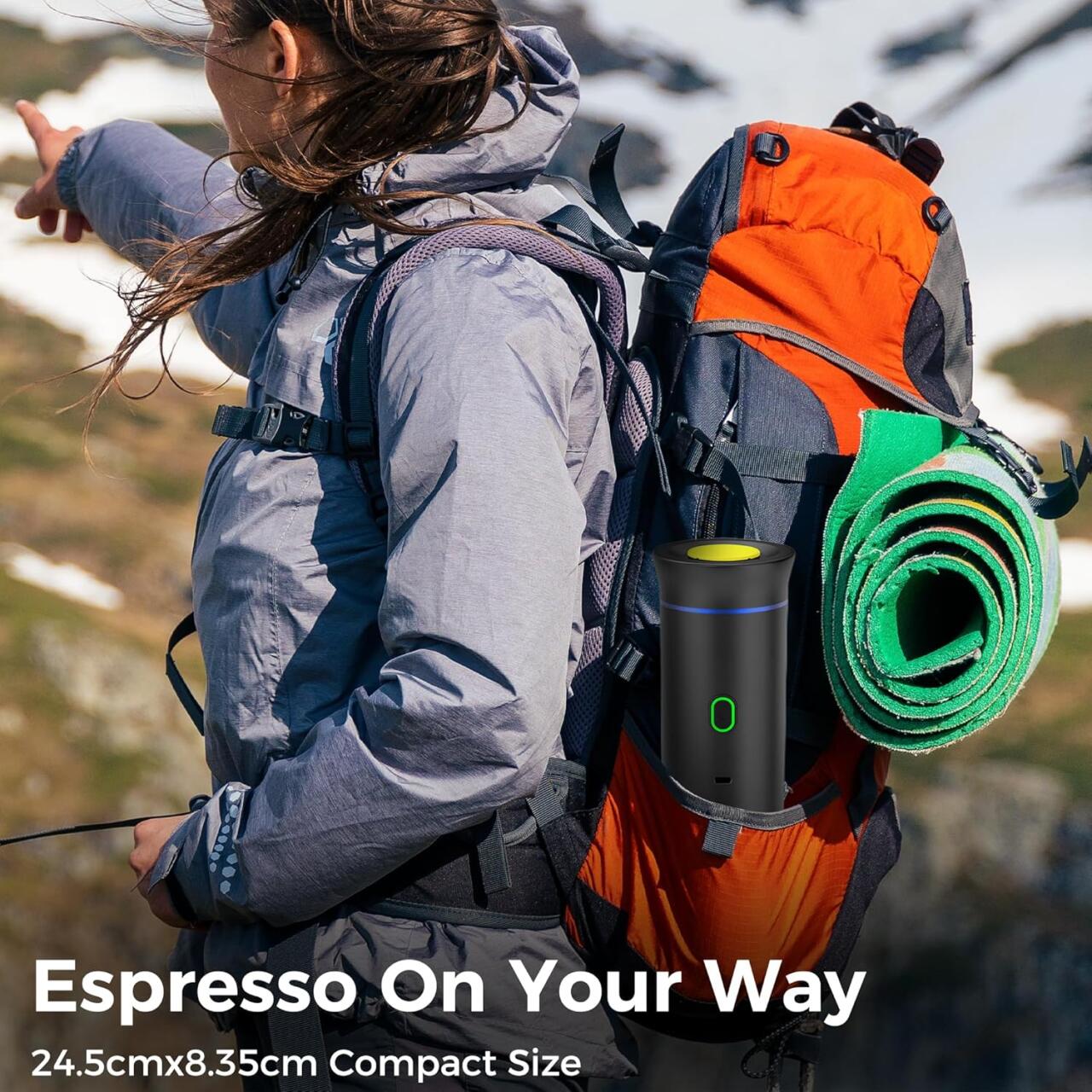 Cafetera Portatil 3 En 1 Expresso Capsulas Cafe Molido Viaje